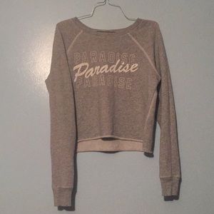 Long sleeve crop top